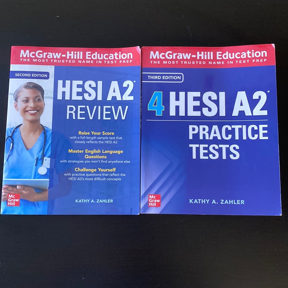 McGraw-Hill Education HESI A2 Review and Practice Tests Books